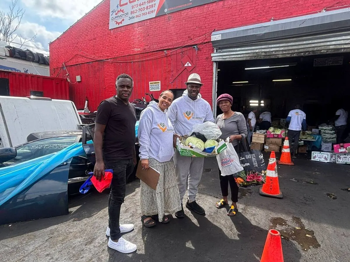 Team members outside the foundation